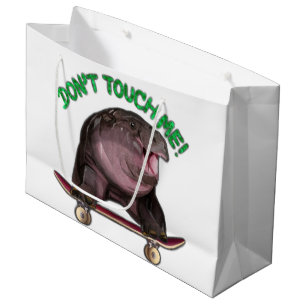 Grand Sac Cadeau Hippopotame Moo Deng