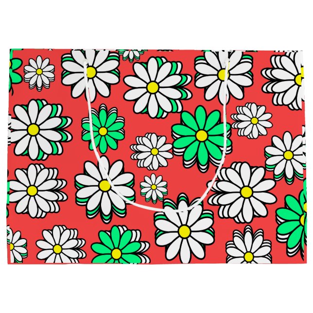 Grand Sac Cadeau Holiday Bloom Gift Bag (Dos)