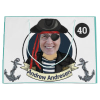 Hommes 40ème Pirate Anniversaire Amusant Ajouter V