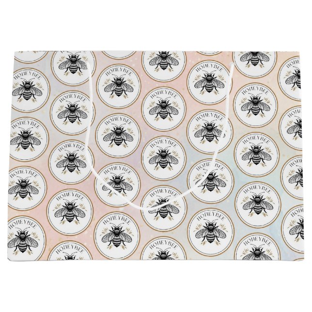Grand Sac Cadeau Honey Bee (Devant)