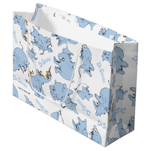 Grand Sac Cadeau Horton Hears A Who Monkey Pattern (Devant Angle)