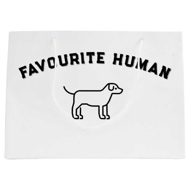 Grand Sac Cadeau Humain préféré (Devant)