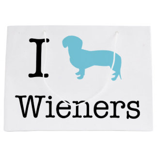 Grand Sac Cadeau I Heart Wieners