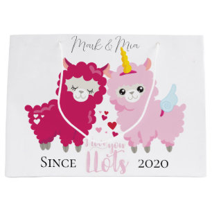 Grand Sac Cadeau I Lots You Llama Customisé Cadeau Lui