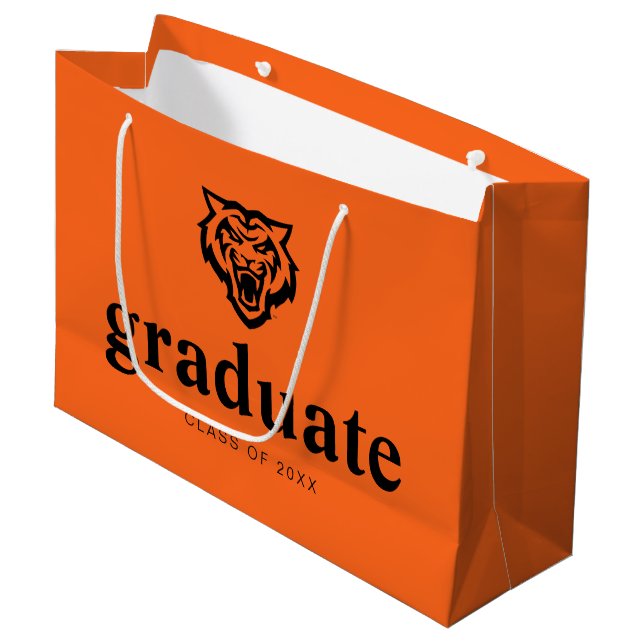 Grand Sac Cadeau Idaho State University Bengals Spirit Design (Devant Angle)