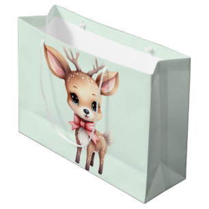 Grand Sac Cadeau Illustration de dessin animé de cerfs de bébés mig