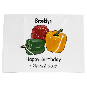 Grand Sac Cadeau Illustration de dessin de Capsicum