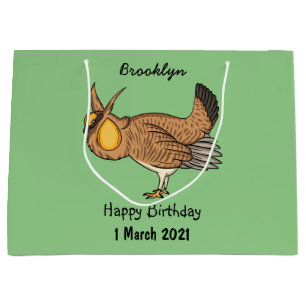 Grand Sac Cadeau Illustration de la bande dessinée de poulet de pra