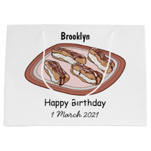 Grand Sac Cadeau Illustration de l'éclair de chocolat