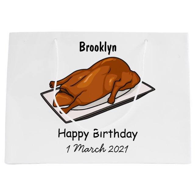 Grand Sac Cadeau Illustration de Peking duck (Devant)