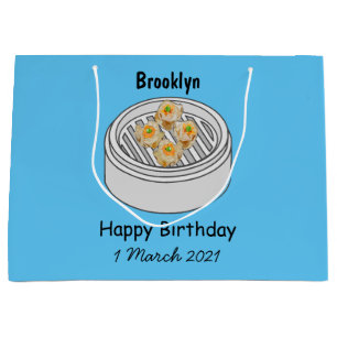 Grand Sac Cadeau Illustration de Shumai dim sum
