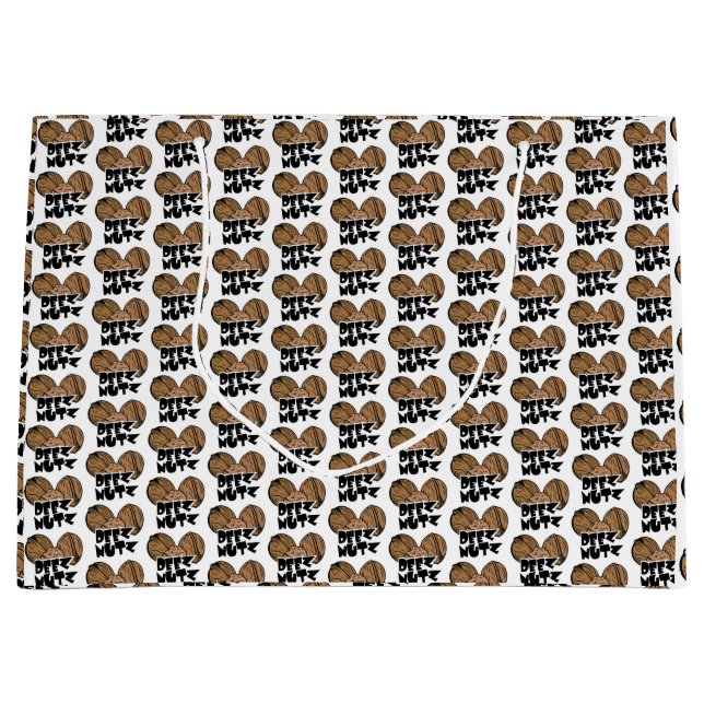 Grand Sac Cadeau Illustration drôle de Deez Nutz (Devant)
