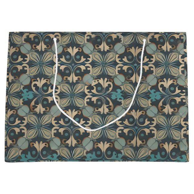 Grand Sac Cadeau in blue (Devant)