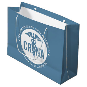 Grand Sac Cadeau Infirmière anesthésiste certifiée CRNA personnalis