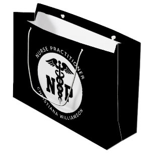 Grand Sac Cadeau Infirmière de NP personnalisée Praticien Diplôme C