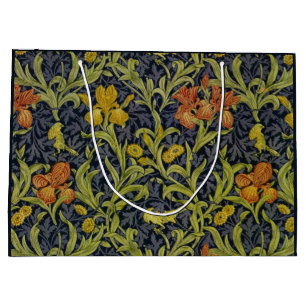 Grand Sac Cadeau Iris Motif (par William Morris)