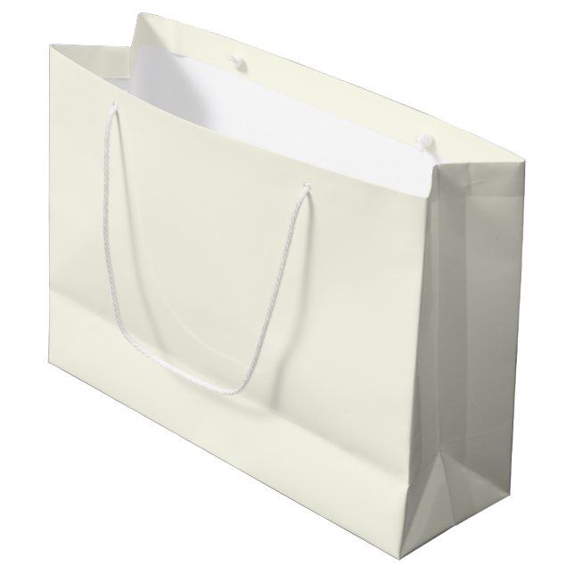 Grand Sac Cadeau Ivoire (Devant Angle)