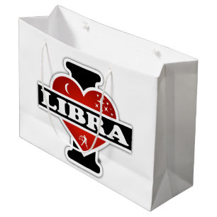 Grand Sac Cadeau J'aime la Balance