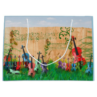Grand Sac Cadeau Jardin de violon