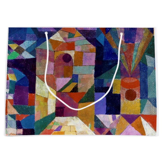 Grand Sac Cadeau Jardin du château, Paul Klee (Devant)