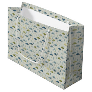Grand Sac Cadeau Jardin Floral de Pluie Serein (4)