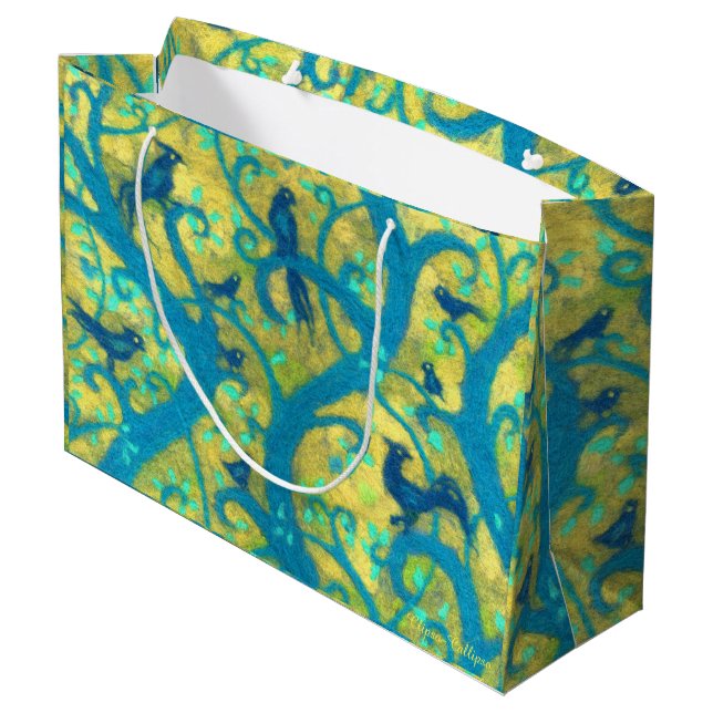 Grand Sac Cadeau Jardin paradisiaque (Dos Angle)