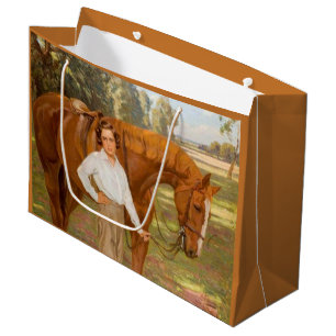 Grand Sac Cadeau Jasmine le Cheval (par Algernon Talmage)
