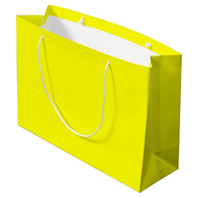 Grand sac cadeau jaune (Dos Angle)