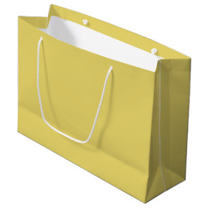 Grand Sac Cadeau Jaune Arylide (couleur unie)