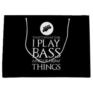 Grand Sac Cadeau Je Joue Bass Funny Bass Guitare
