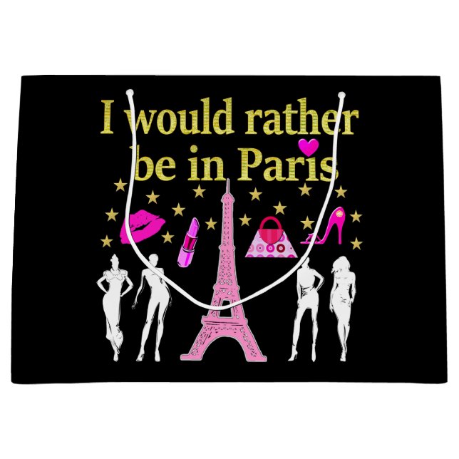 GRAND SAC CADEAU JE SERAIS PLUTÔT À PARIS (Devant)