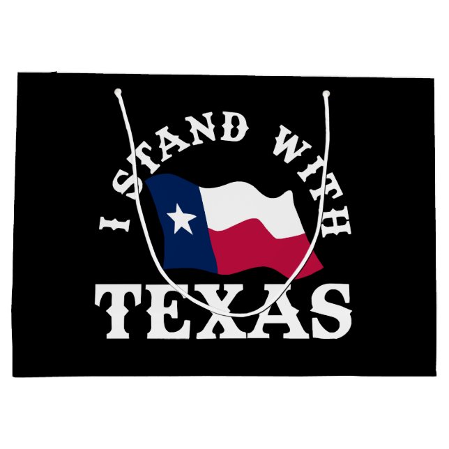 Grand Sac Cadeau Je suis avec le Texas (Dos)