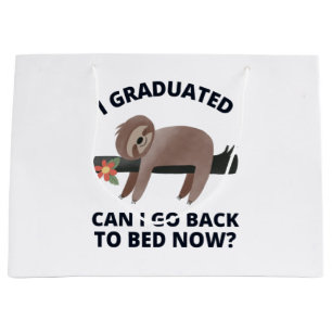 Grand Sac Cadeau Je suis diplômé puis-je retourner au lit maintenan