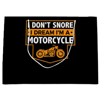 Grand Sac Cadeau Je Suis Un Véritable Cadeau Motocycliste Pour Les 