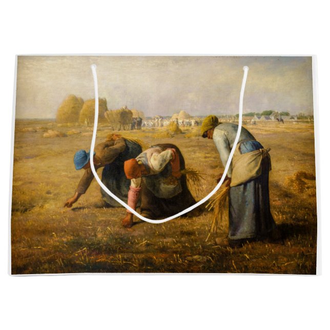 Grand Sac Cadeau Jean-François Millet - Les Gleaners (Devant)