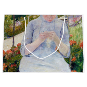 Grand Sac Cadeau Jeune Fille dans un jardin, Mary Cassatt