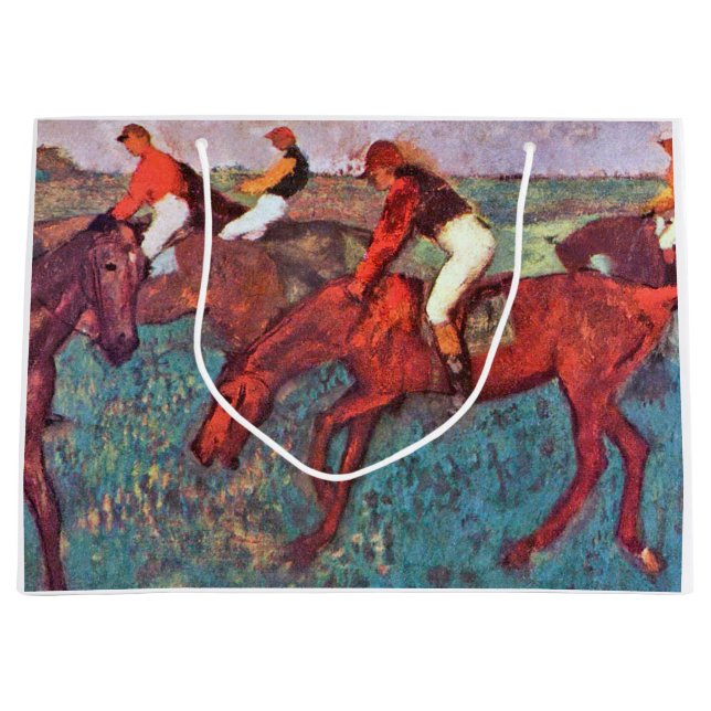 Grand Sac Cadeau Jockey et cheval, Edgar Degas (Devant)