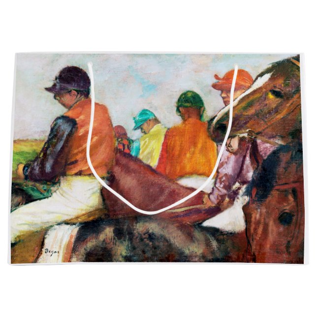Grand Sac Cadeau Jockey et Cheval, Edgar Degas (Devant)