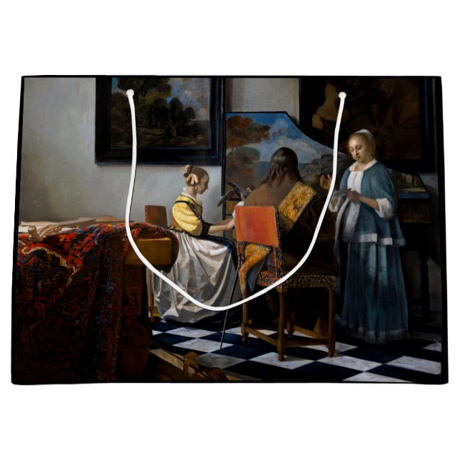 Grand Sac Cadeau Johannes Vermeer - Le Concert (Devant)