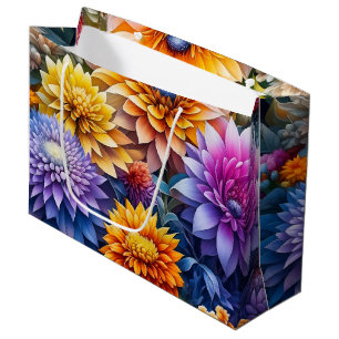 Grand Sac Cadeau Joli Floral Ai Art