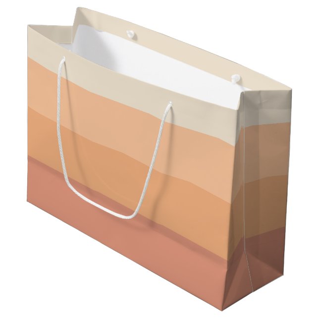 Grand Sac Cadeau Jolies bandes de pêche (Devant Angle)