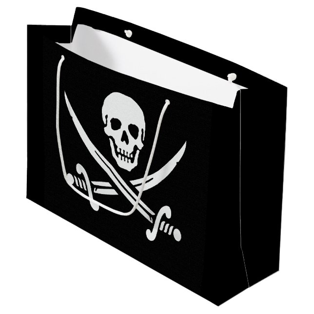 Grand Sac Cadeau Jolly roger (Devant Angle)