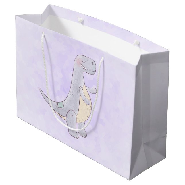 Grand Sac Cadeau Jouet à dinosaures Rex Tyrannosaurus (Dos Angle)