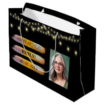 Joyeuse photo d'anniversaire Elegant Black white P