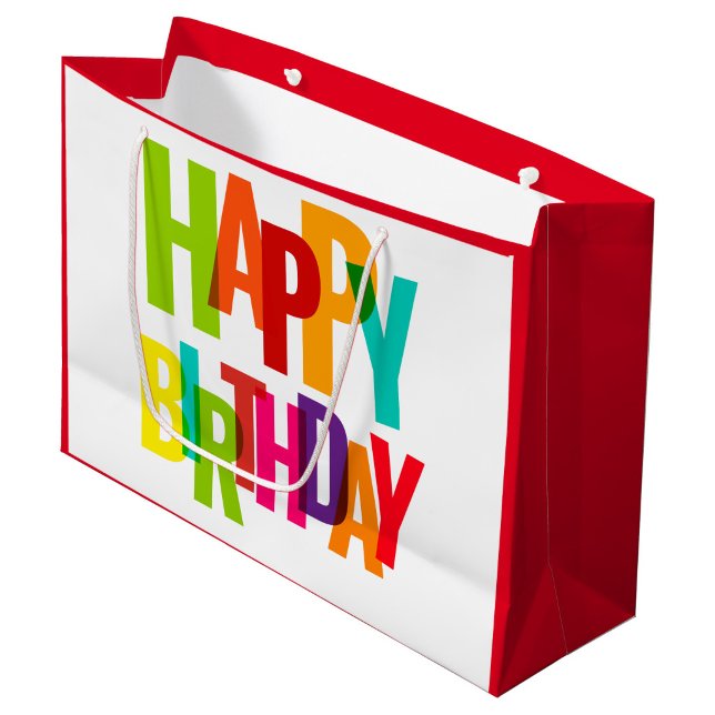 Grand Sac Cadeau Joyeux anniversaire (Happy Birthday Gift Bag!)