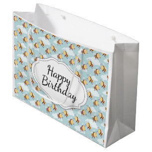 Grand Sac Cadeau Joyeux Anniversaire Bumble Bee