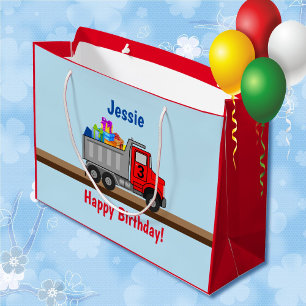 Grand Sac Cadeau Joyeux Anniversaire Chargement de camions-cadeaux 