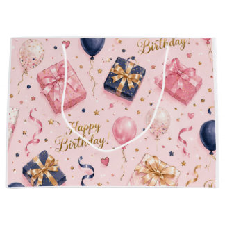 Grand Sac Cadeau Joyeux Anniversaire – Coloré
