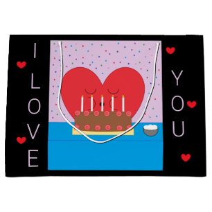 Grand Sac Cadeau Joyeux Anniversaire, de mon coeur à vos yeux III :
