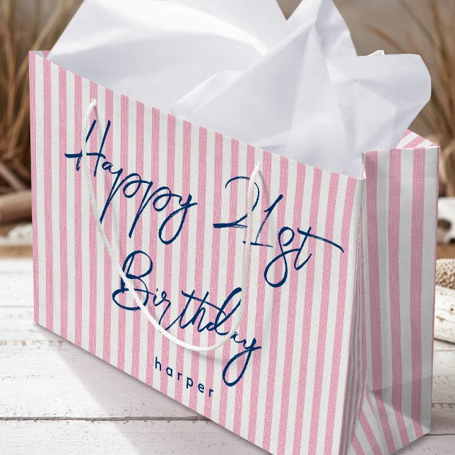 Grand Sac Cadeau Joyeux Anniversaire N'Importe Quel Âge Personnalis (Créateur téléchargé)